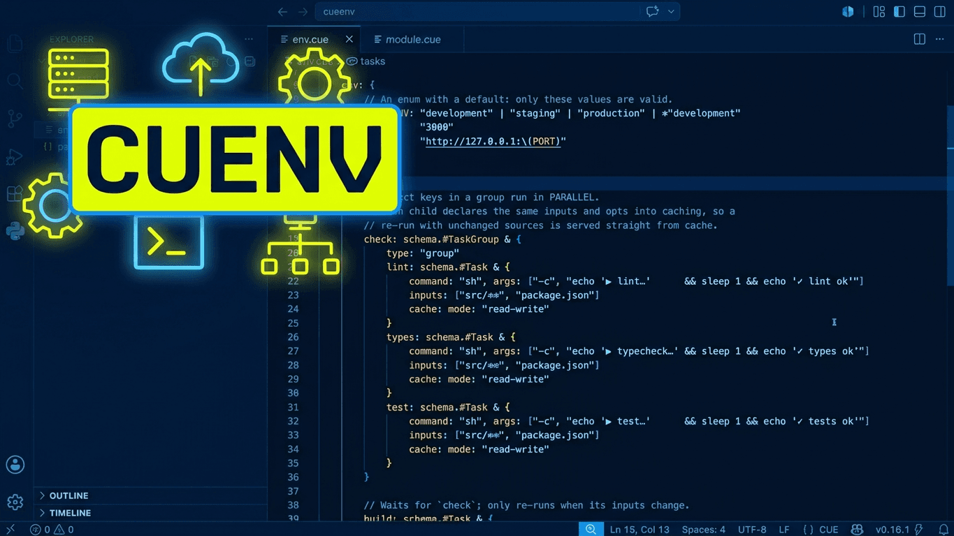 cuenv: one typed file for your whole project