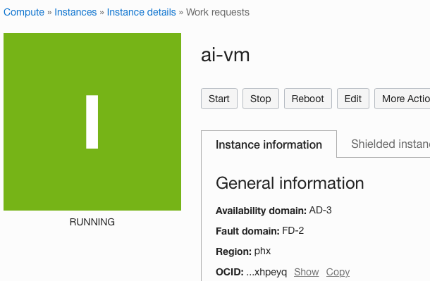 Creating the AI instance