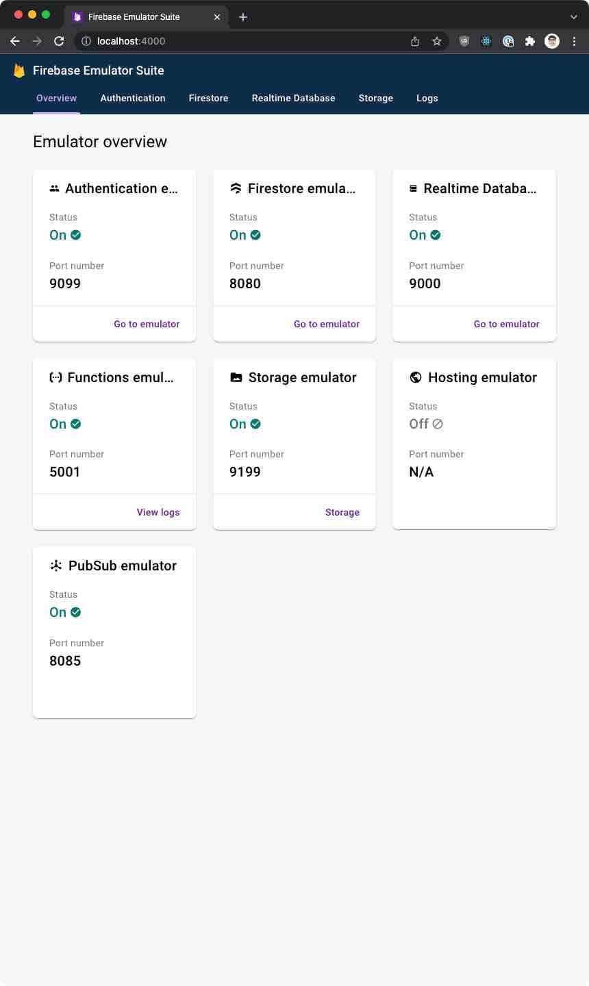 Firebase Emulator Suite